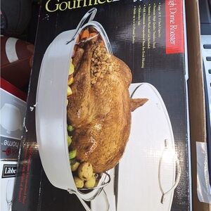 Libbey White High Dome Roaster